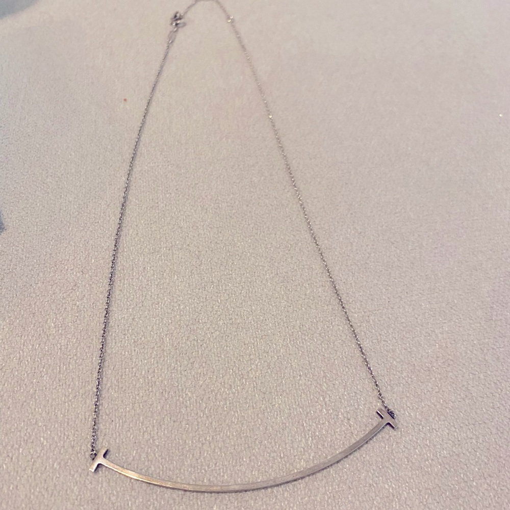 Tiffany and Co large smile necklace